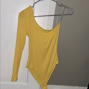 New BLVD Ribbed Bodysuit Yellow- Small